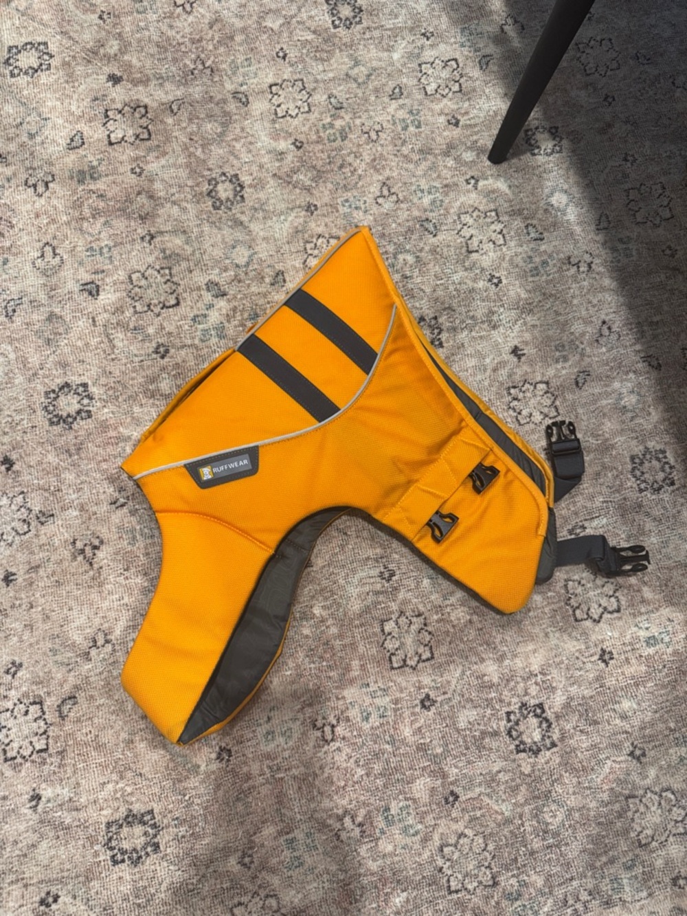 Ruffwear Bright Orange Dog PFD with Black Accents